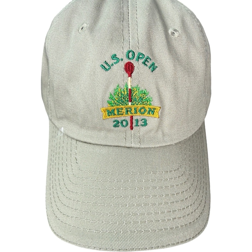 USGA Member 2013 US Open Merion Golf Hat Tan Adjustable Strapback Baseball Cap